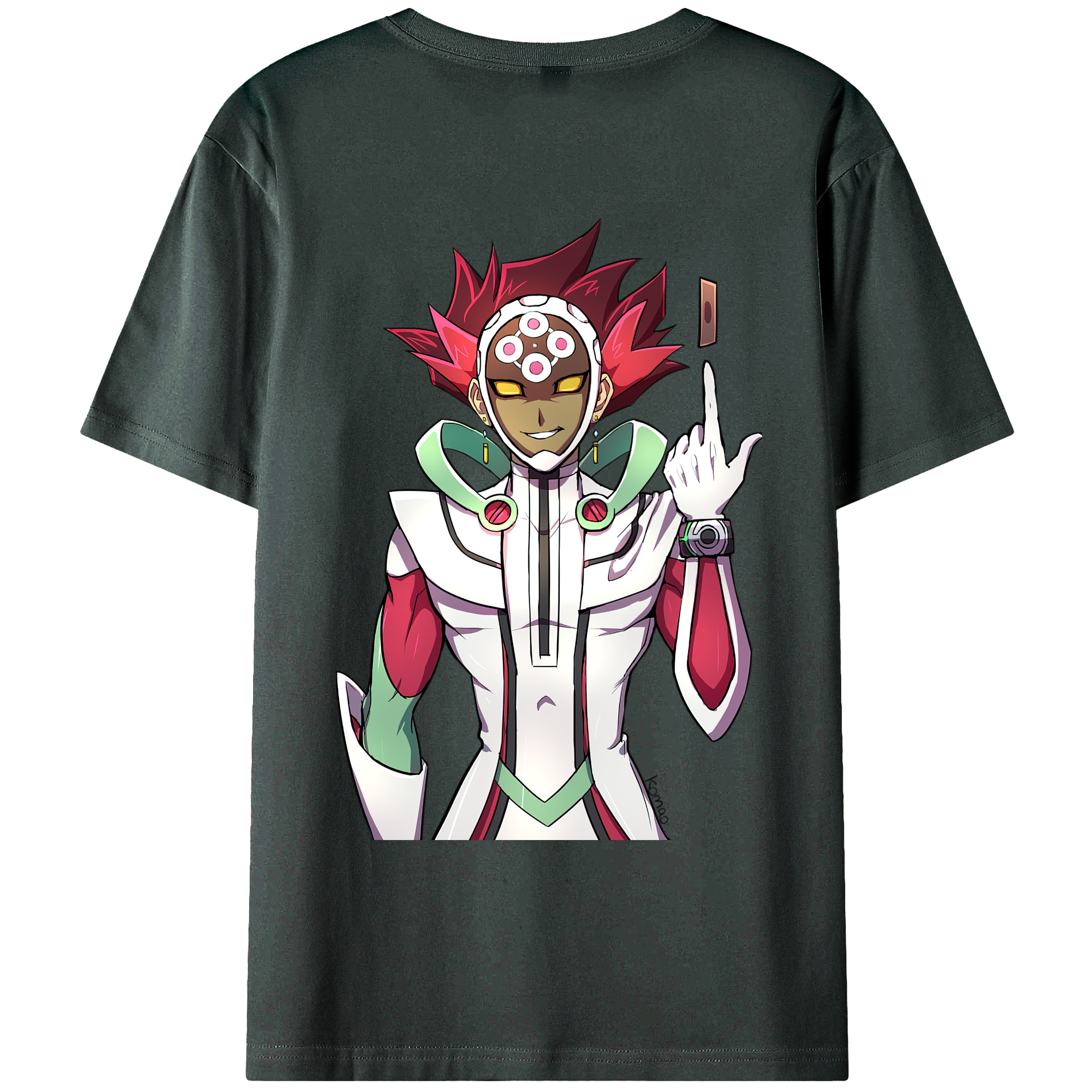 （画像用） 遊☆戯☆王 Yu-Gi-Oh! 綿100％ メンズ半袖Tシャツ（バックプリント） 通気性